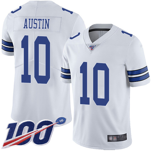 Men Dallas Cowboys Limited White Tavon Austin Road #10 100th Season Vapor Untouchable NFL Jersey